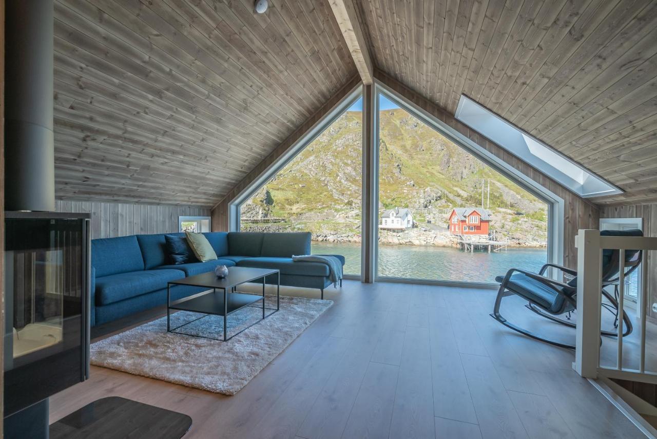 Seafront New Cabin In Lofoten Ballstad Zewnętrze zdjęcie